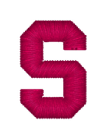 .50 Block Letter S