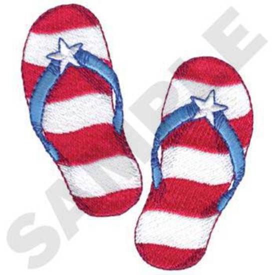 Patriotische Flip-Flops