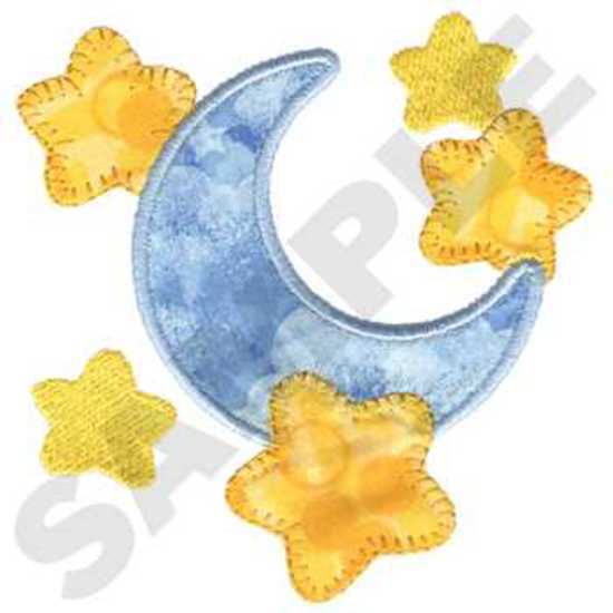 Moon & Stars Applique