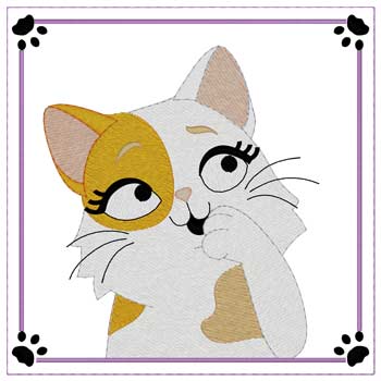 Calico Cat Quilt Square