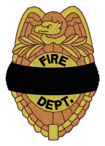 Sm. Fire Badge W/band