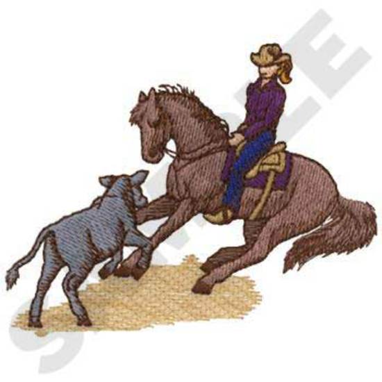 Woman W/cutting Horse