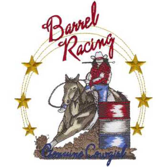 Barrel Racing Genuine Cowgirl