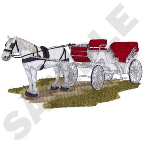 Horse Drawn Wedding Carriage