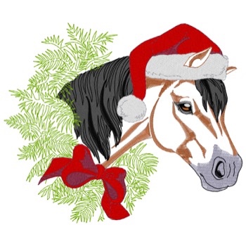 Horse W/wreath