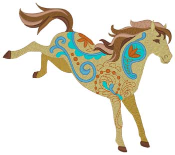 Lg Paisley Horse