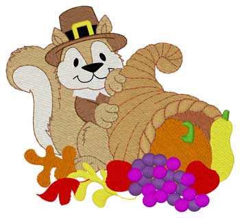 Pilgrim Squirrel Cornucopia