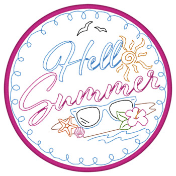 Hello Summer Applique