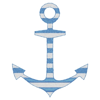 Two Color Striped Anchor