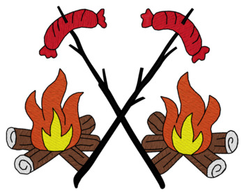 Campfire W/hotdogs
