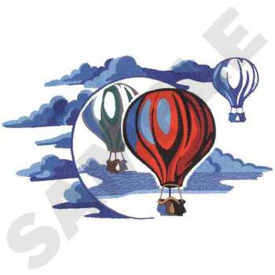 Heißluftballon-Szene