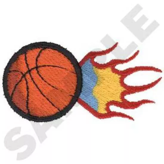 Flammender Basketball