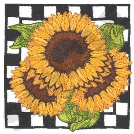 Sonnenblumen W / Schachbrett