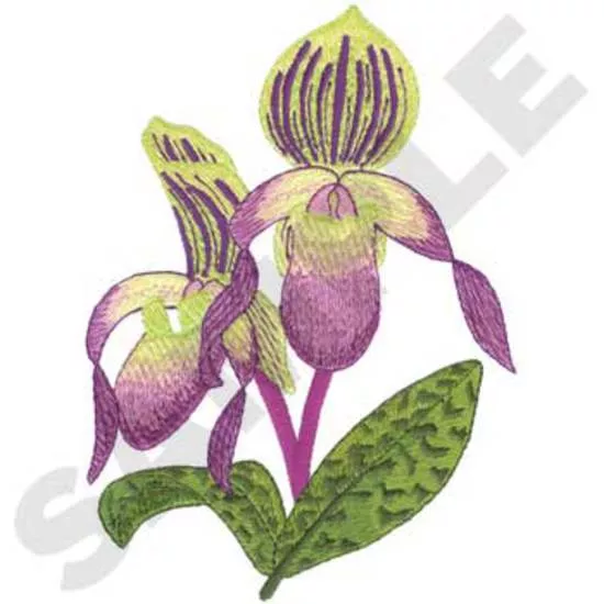 Damen Slipper Orchidee
